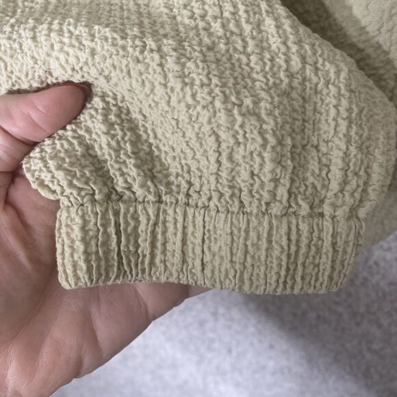 ORVIS Key Lime Full Zip Womens Crinkle Jacket‎ Size L With Front Zipper Pockets - Picture 3 of 9